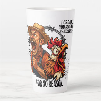 Taza De Café Latte Todos gritamos sin razón - 