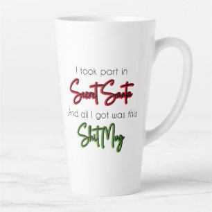 Taza De Café Latte Tomé parte en el secreto de Papá Noel.
