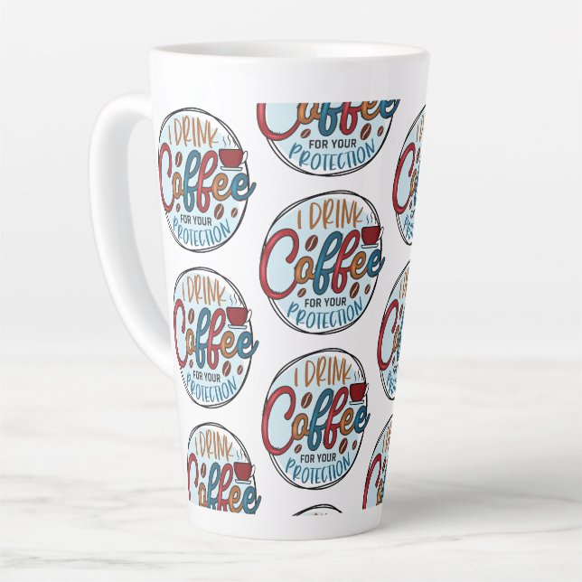 Taza De Café Latte Tomo café para protección (Ángulo izquierdo)