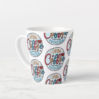 Taza De Café Latte Tomo café para protegerme