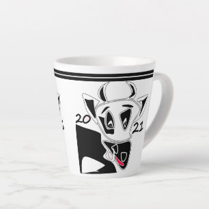 Taza De Café Latte Toro, año del toro, 2021, toro gracioso