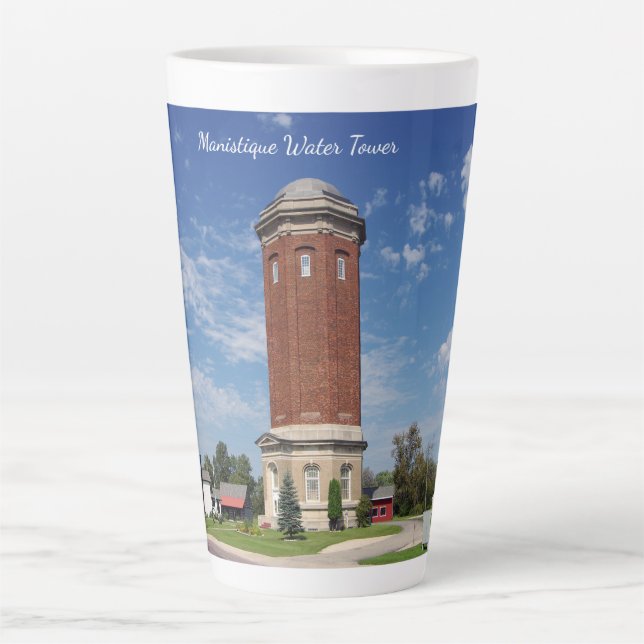 Taza De Café Latte Torre de Agua Manistica (Anverso)