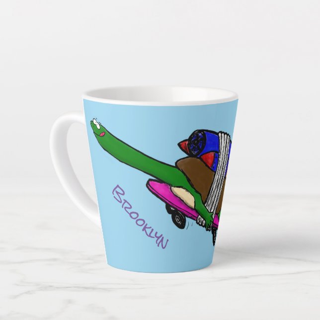 Taza De Café Latte Tortuga voladora (Ángulo izquierdo)