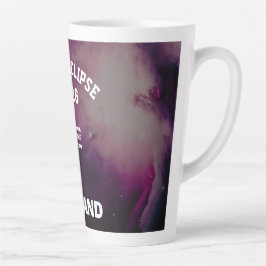 Taza De Café Latte Total solar eclipse August 2026 text personalized