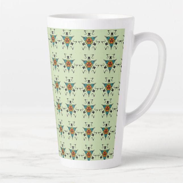 Taza De Café Latte Totem Tribal Zen" (Derecha)