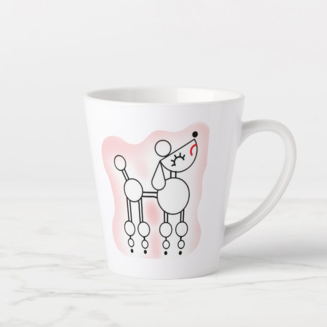 Taza De Café Latte Toy Poodle Latte Mug (Derecha)
