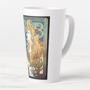 Taza De Café Latte TRABAJO de Alphonse Mucha
