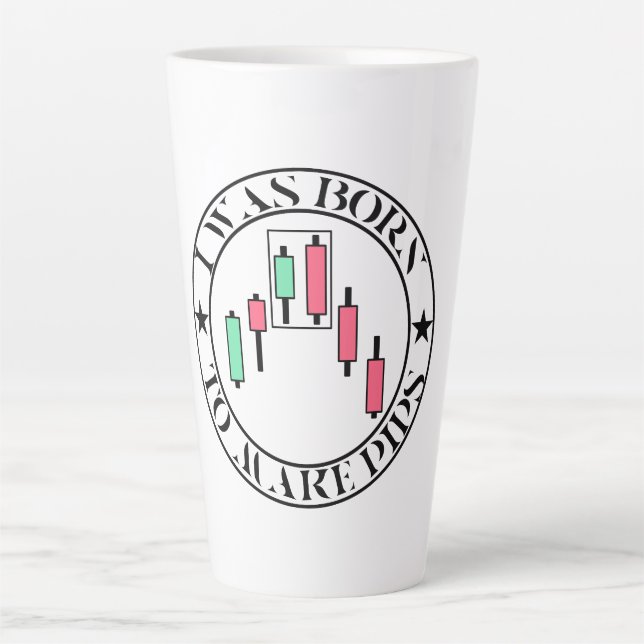 Taza De Café Latte Trade Design | Bearish pattern | Pips (Anverso)