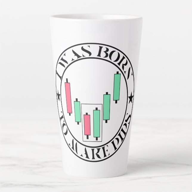 Taza De Café Latte Trade Design | Bullish pattern | Pips (Anverso)
