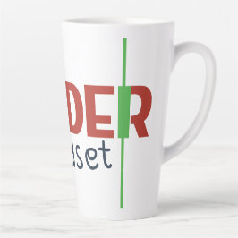 Taza De Café Latte Trader Mindset – Discipline Focused Trading