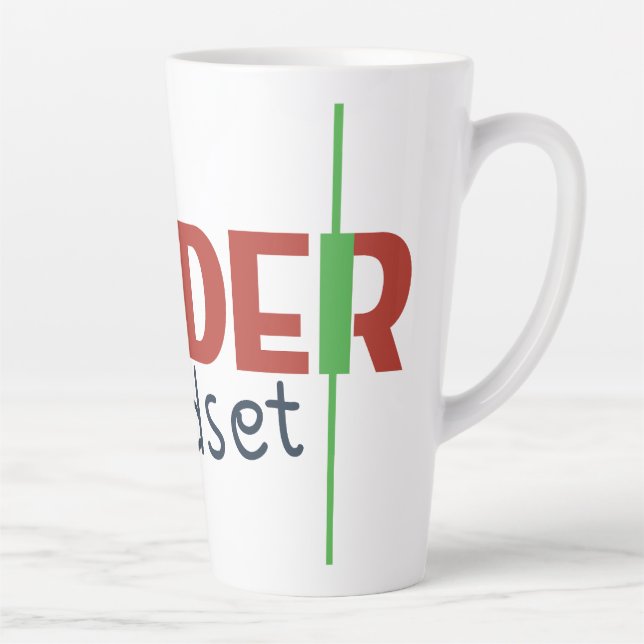 Taza De Café Latte Trader Mindset – Discipline Focused Trading (Derecha)