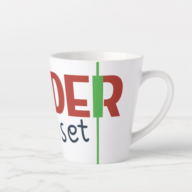 Taza De Café Latte Trader Mindset – Discipline Focused Trading (Derecha)