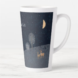 Taza De Café Latte Tradicional Marina Rusa Roja Invierno Feliz Navida