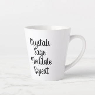 Taza De Café Latte Trama de cristal