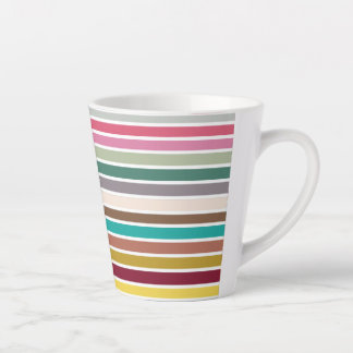Taza De Café Latte Trama de estribo retro latente