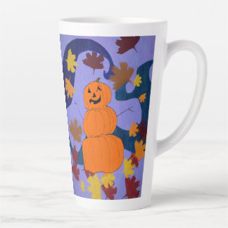 Taza De Café Latte Trama de lata de calabaza
