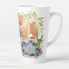 Taza De Café Latte Trama de lata de SONGMAO con texto en la parte pos