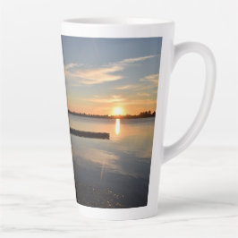 Taza De Café Latte Tranquilidad de Wendouree Twilight