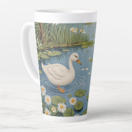 Taza De Café Latte Tranquilidad en el pontón