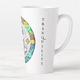Taza De Café Latte Tranquilidad y serenidad Meditación pacífica
