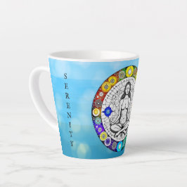 Taza De Café Latte Tranquilidad y tranquilidad Medicación pacífica