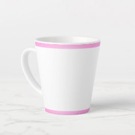 Taza De Café Latte Trazo rosa Latte Mug