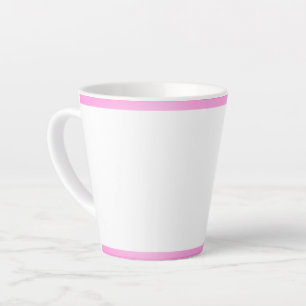 Taza De Café Latte Trazo rosa Latte Mug
