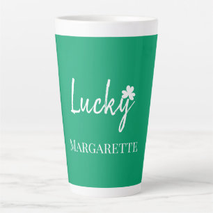 Taza De Café Latte Trébol de la suerte irlandés Día de San Patricio P