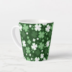 Taza De Café Latte Trébol verde, Día de San Patricio