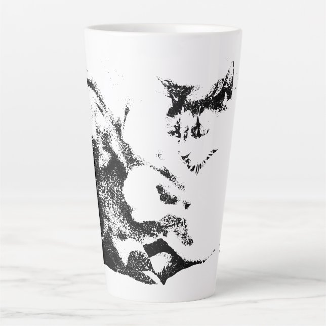 Taza De Café Latte Tregua de otoño en la Tierra (Anverso)