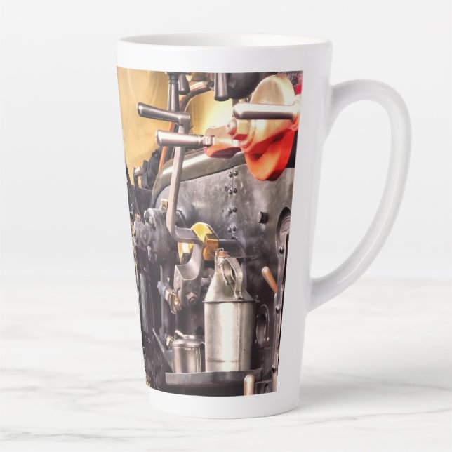 TAZA DE CAFÉ LATTE TRENES DE VAPOR (Derecha)