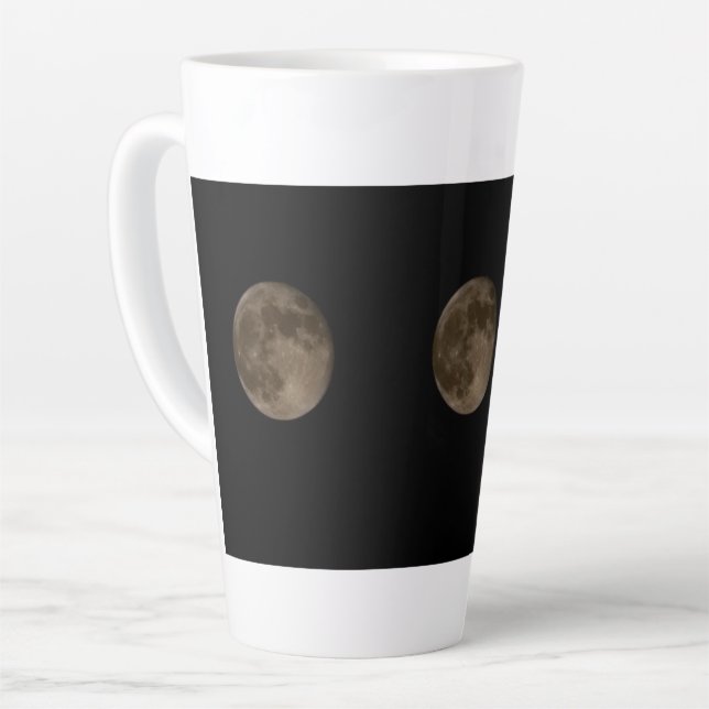 Taza De Café Latte Tres lunas completas (Ángulo izquierdo)