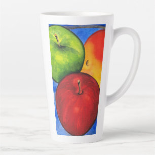 Taza De Café Latte Tres manzanas