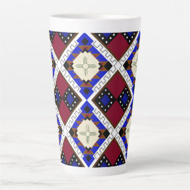 Taza De Café Latte Tribal, Felicidad, Nativo Estadounidense Zia