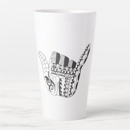 Taza De Café Latte Tribal, Surf's Up