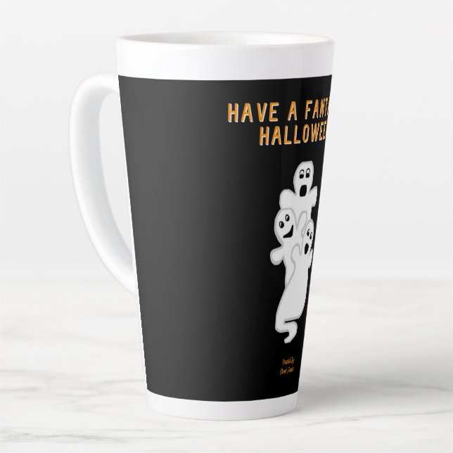 Taza De Café Latte Trickster Ghosts Big Latte Mug (Ángulo izquierdo)