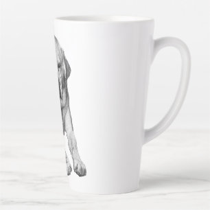 Taza De Café Latte Trickster otoñal con un ladrillo