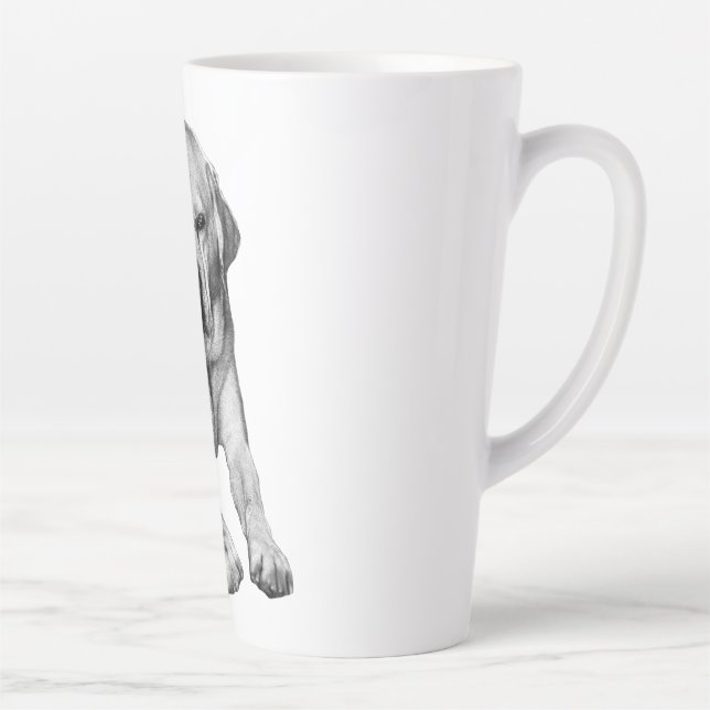 Taza De Café Latte Trickster otoñal con un ladrillo (Derecha)