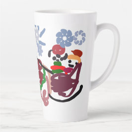 Taza De Café Latte Trineo de invierno