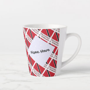 Taza De Café Latte Trinidad Tobago Bandera Trinitense Personalizada