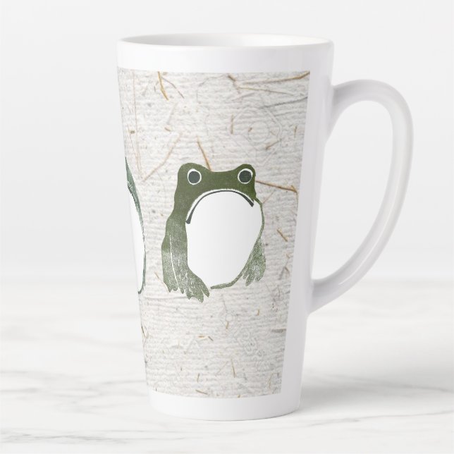 Taza De Café Latte Trio de gruñones de ranas japonesas toads del sigl (Derecha)