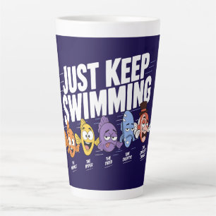 Taza De Café Latte Tripulación de Peces que Siguen Nadando