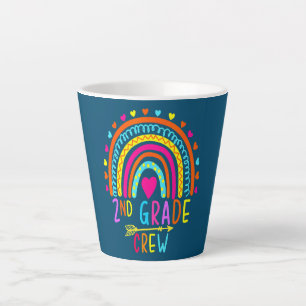 Taza De Café Latte Tripulación de segundo grado de segundo grado Arco