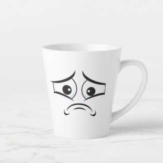 Taza De Café Latte Triste Mug - Sips, suspiros y gritos silenciosos -