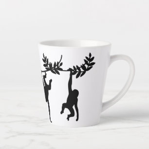 Taza De Café Latte Tropa de monos
