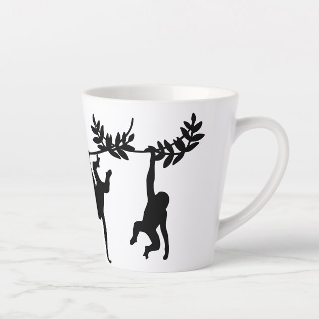 Taza De Café Latte Tropa de monos (Derecha)