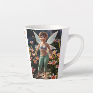 Taza De Café Latte Trout Lily Flower Fairy