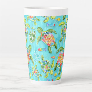 Taza De Café Latte Trúas de mar lata