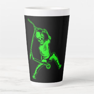 Taza De Café Latte Trucos de piloto de scooter gratis