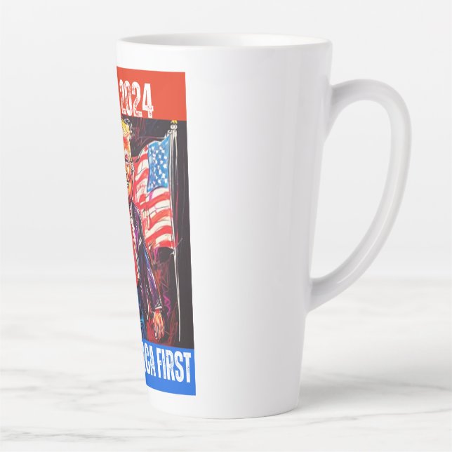 TAZA DE CAFÉ LATTE TRUMP 2024 (Derecha)